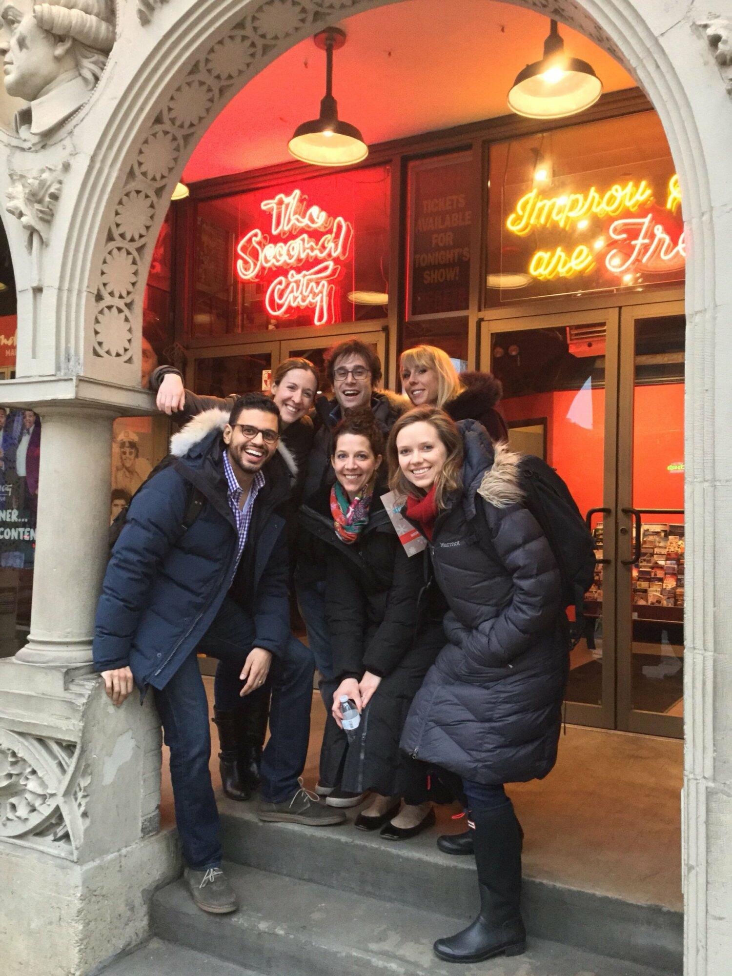 Group enjoying The Second City