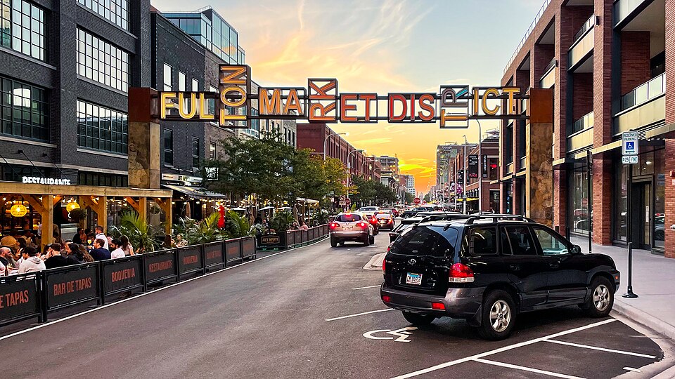 Fulton Market District in Chicago