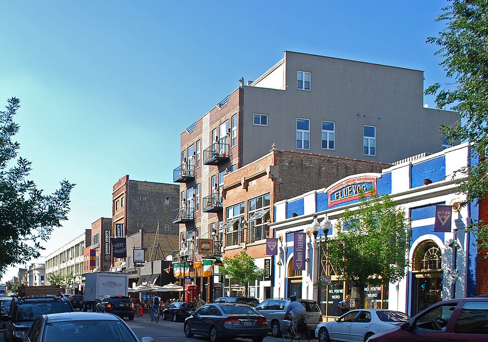 Wicker Park neighborhood in Chicago